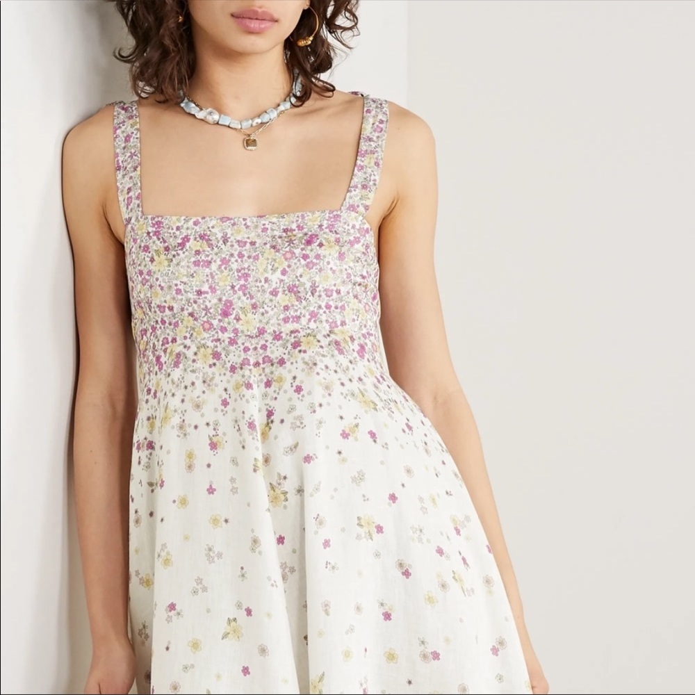 Zimmerman Carnaby Floral Linen Sundress 0P